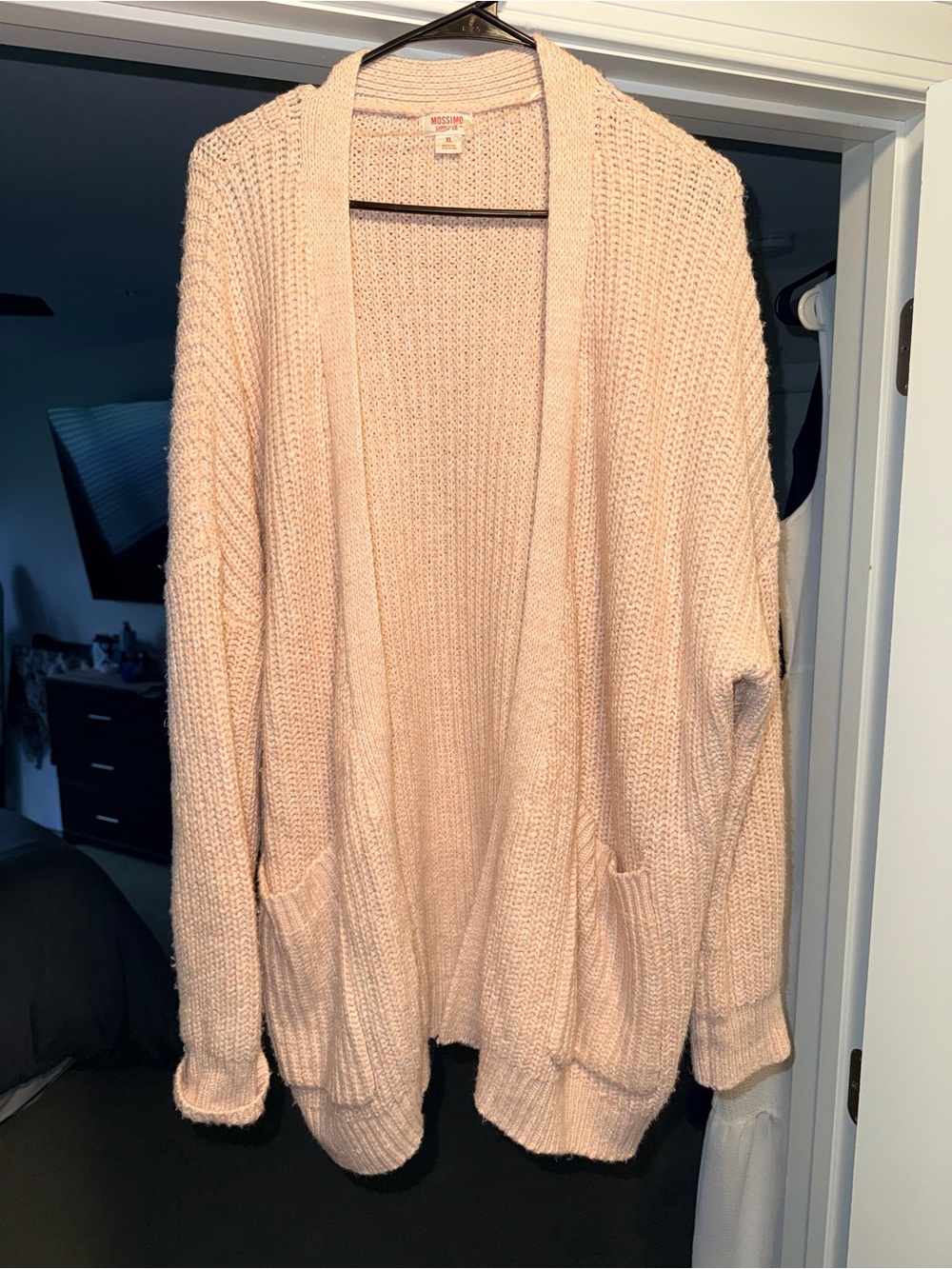 Mossimo Supply Co. blush open-front chunky knit cardigan